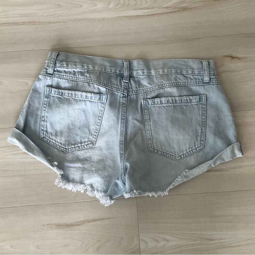 Women's Light Blue Denim Shorts